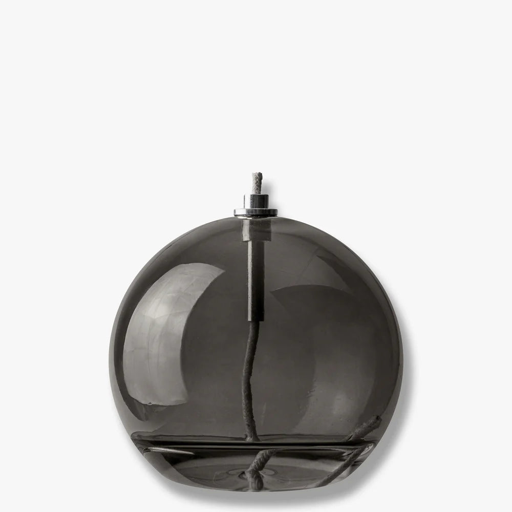 Λάμπα Λαδιού AURA Medium Γυαλί Smoke Γκρι  Ø9,5 x H10 cm METTE DITMER