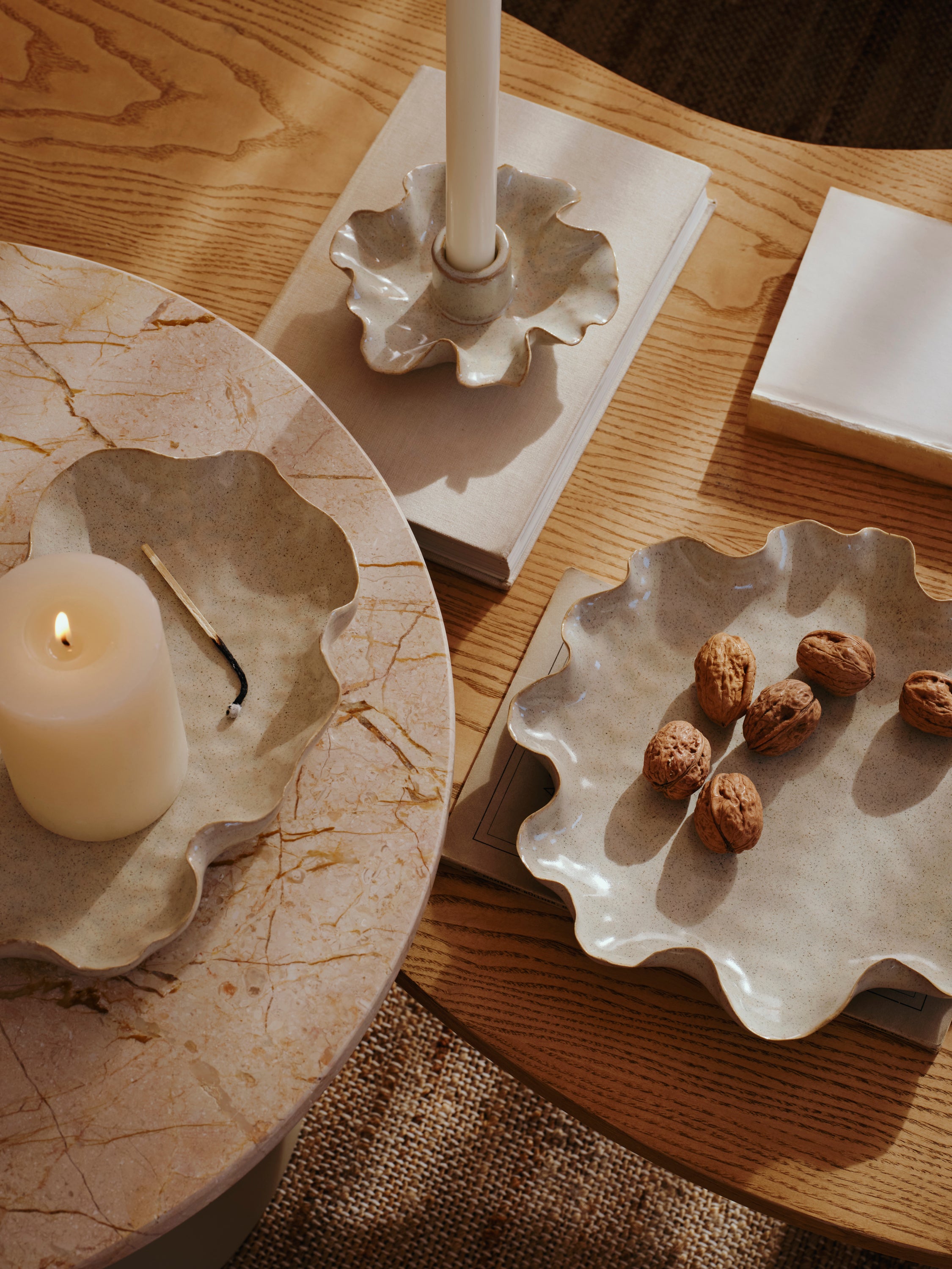 ητικό Πιάτο Cori Off White Reactive Glazed Κεραμικό W24 x L16,5 x H4 cm Broste Copenhagen