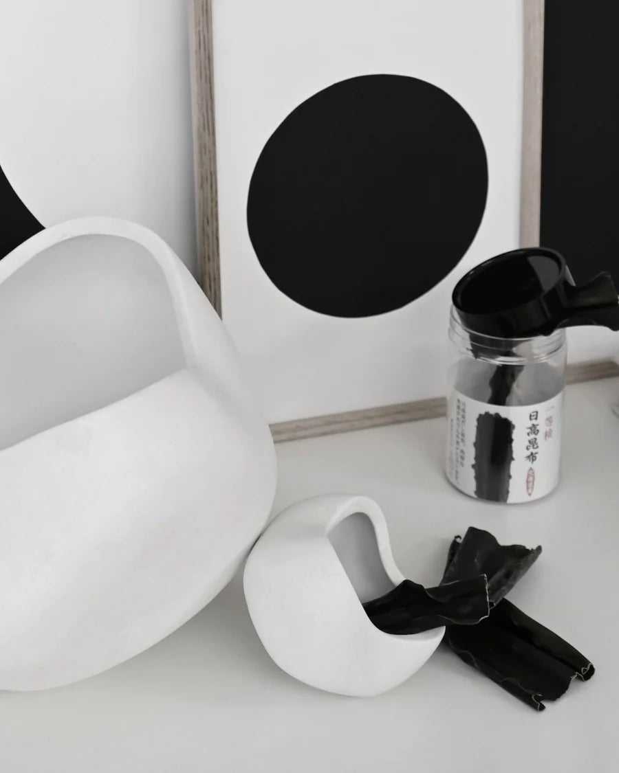 101 COPENHAGEN Βάζο Curve Bowl Big Κεραμικό Διακοσμητικό Βάζο Άσπρο Η19,5x28,5x28,5cm 101 COPENHAGEN