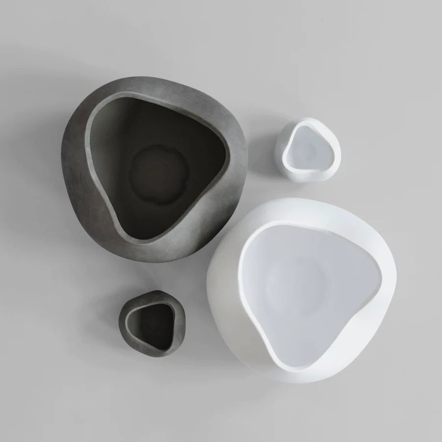 101 COPENHAGEN Βάζο Curve Bowl Big Κεραμικό Διακοσμητικό Βάζο Άσπρο Η19,5x28,5x28,5cm 101 COPENHAGEN