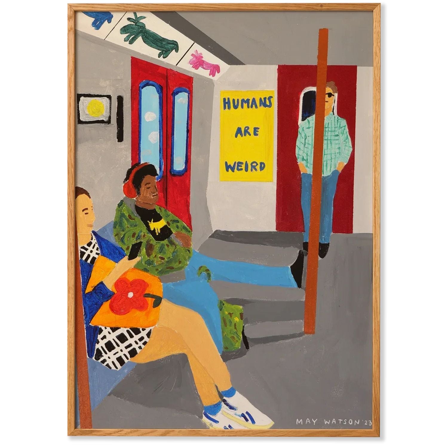 PAPER COLLECTIVE Poster Πόστερ Humans Are Weird - Πολύχρωμο 30 x 40 PAPER COLLECTIVE