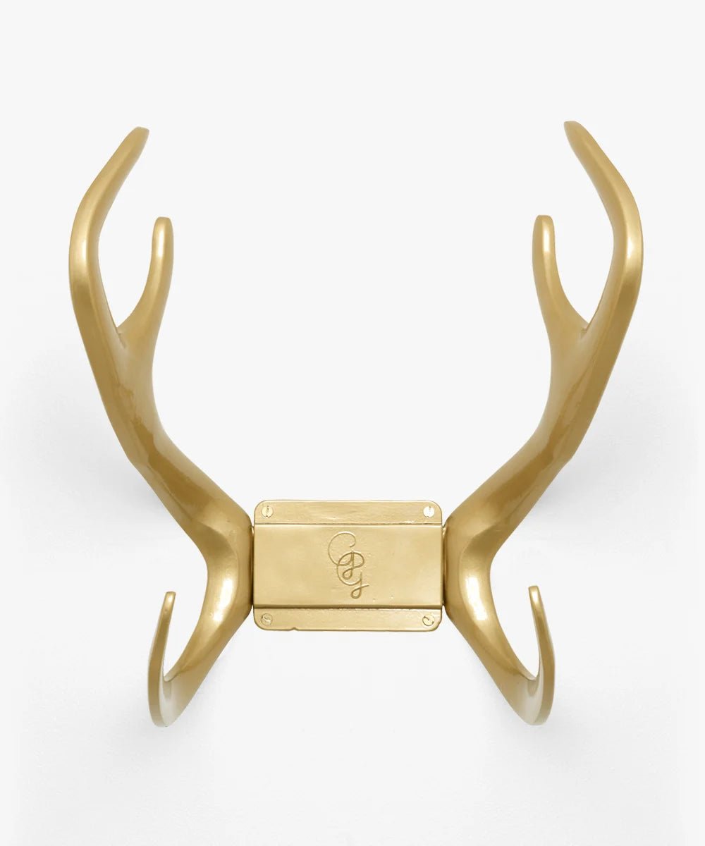 GARDEN GLORY Βάση λάστιχου Βάση Λάστιχου Κήπου Reindeer Gold Αλουμίνιο Χρυσό D:18x32xH36.5 cm GARDEN GLORY