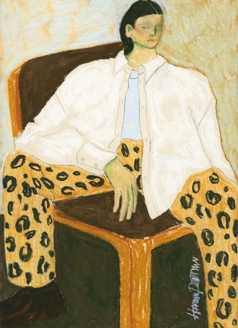 THE POSTER CLUB Poster Πόστερ Fashion Diva 01 - Κίτρινο Μπεζ 70 x 100 cm THE POSTER CLUB