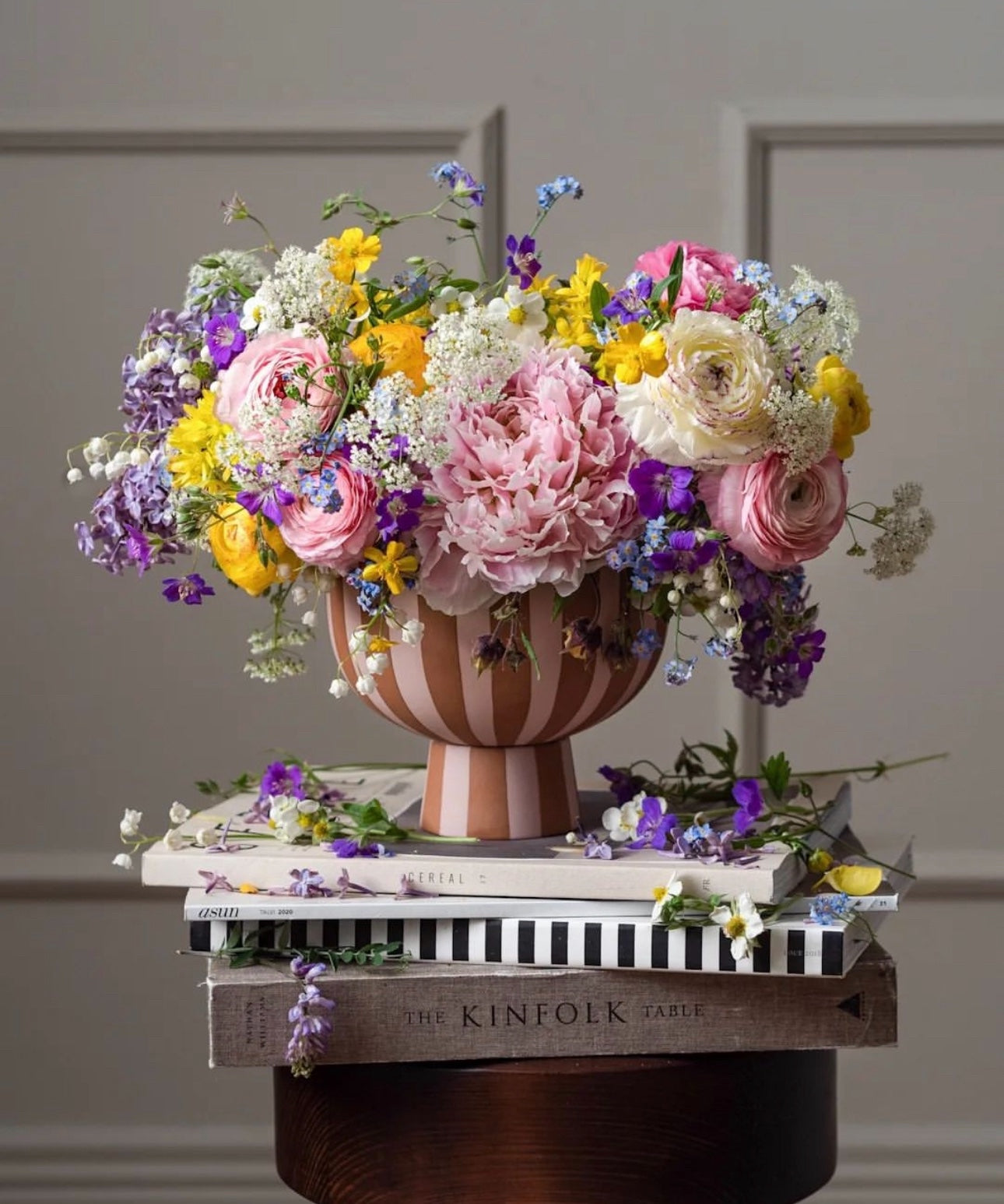 OYOY Διακοσμητικo Μπολ Toppu Διακοσμητικό Μπολ Καραμέλα/Ροζ, Η13 Ø15cm OYOY