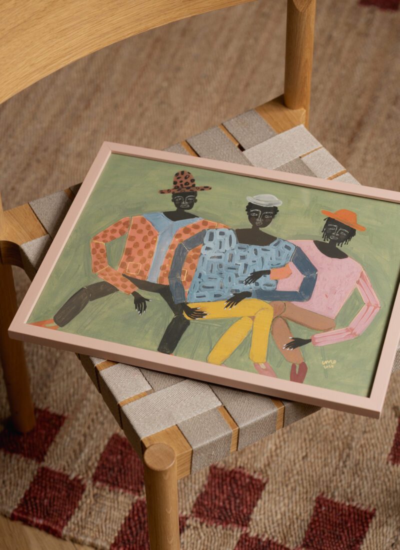THE POSTER CLUB Poster Πόστερ Hanging Out - Πολύχρωμο 50 x 70 cm THE POSTER CLUB