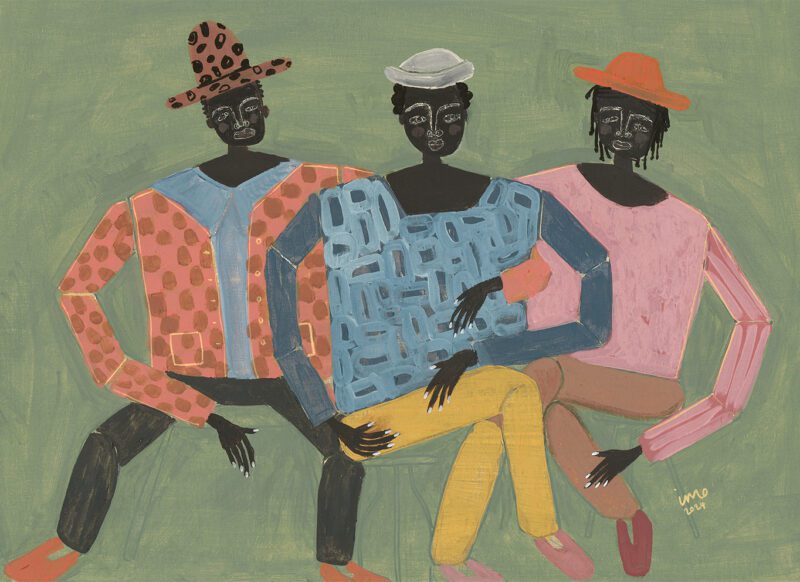 THE POSTER CLUB Poster Πόστερ Hanging Out - Πολύχρωμο 50 x 70 cm THE POSTER CLUB