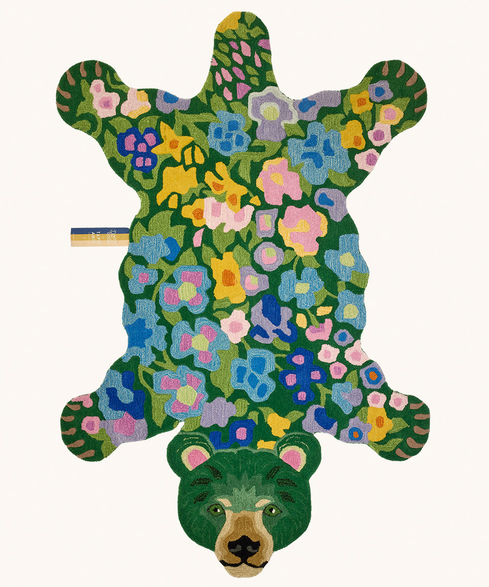 Χαλί Josie Jardin Bear XLarge - Μάλλινο Βαμβακερό Πολύχρωμο 240 x 165 x 2 cm Doing Goods 