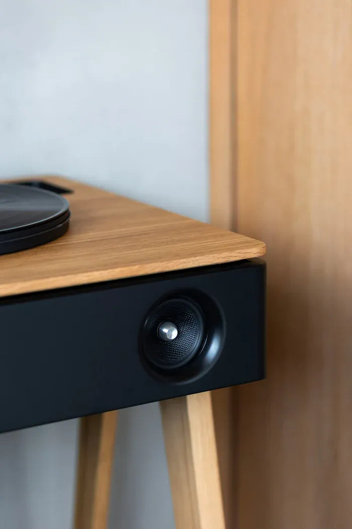 LX Turntable Connect Walnut της La Boite concept, ηχοσύστημα Hi-Fi με ενσωματωμένο πικάπ σε φινίρισμα καρυδιάς
