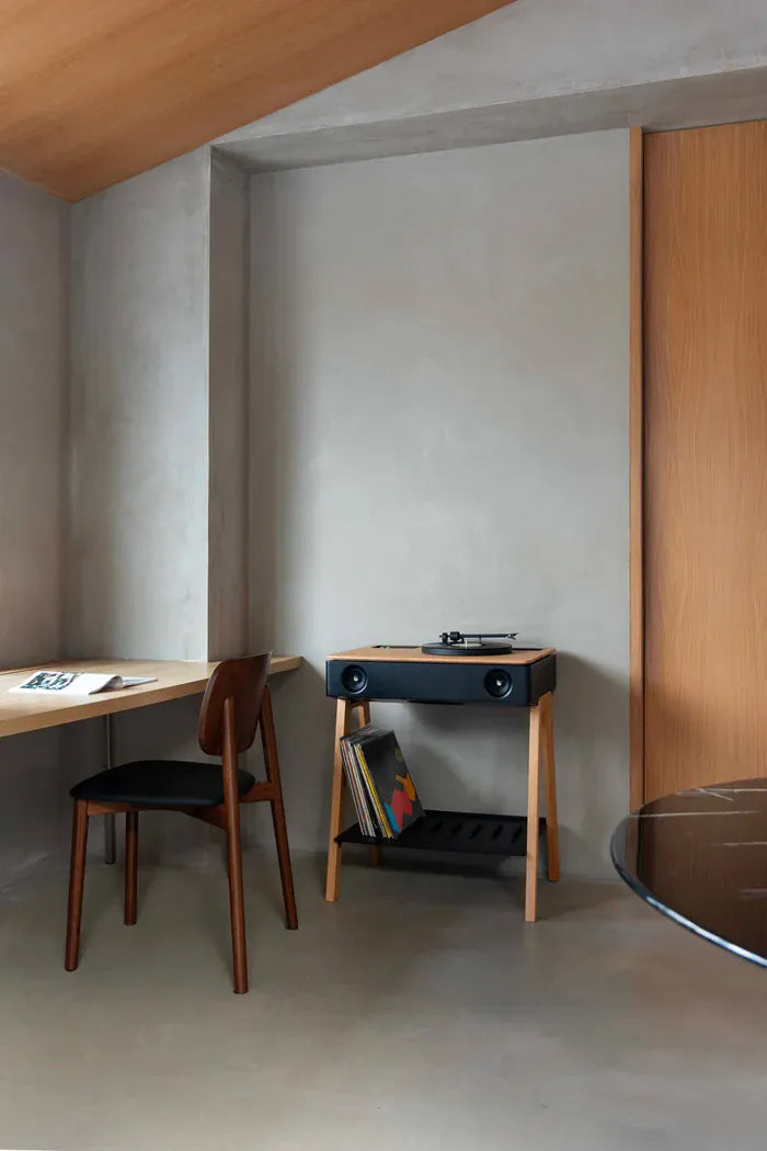 LX Turntable Connect Walnut της La Boite concept, ηχοσύστημα Hi-Fi με ενσωματωμένο πικάπ σε φινίρισμα δρυς
