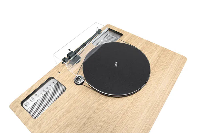 LX Turntable Connect Walnut της La Boite concept, ηχοσύστημα Hi-Fi με ενσωματωμένο πικάπ σε φινίρισμα δρυς
