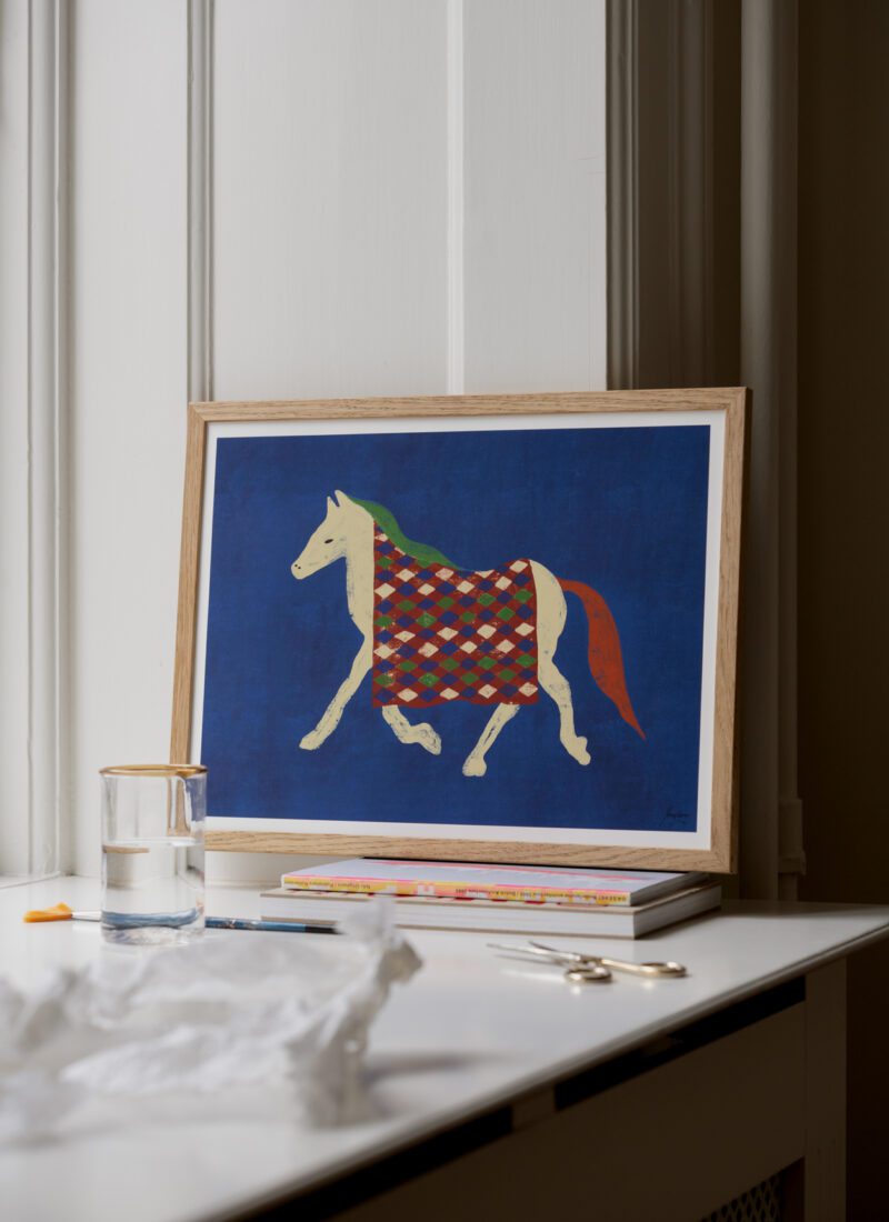 THE POSTER CLUB Poster Πόστερ Horse Stories - Μπλε 50 x 70 cm THE POSTER CLUB