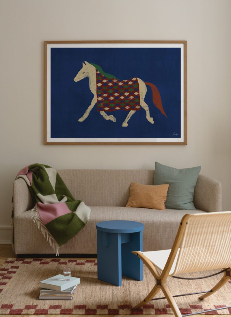 THE POSTER CLUB Poster Πόστερ Horse Stories - Μπλε 50 x 70 cm THE POSTER CLUB