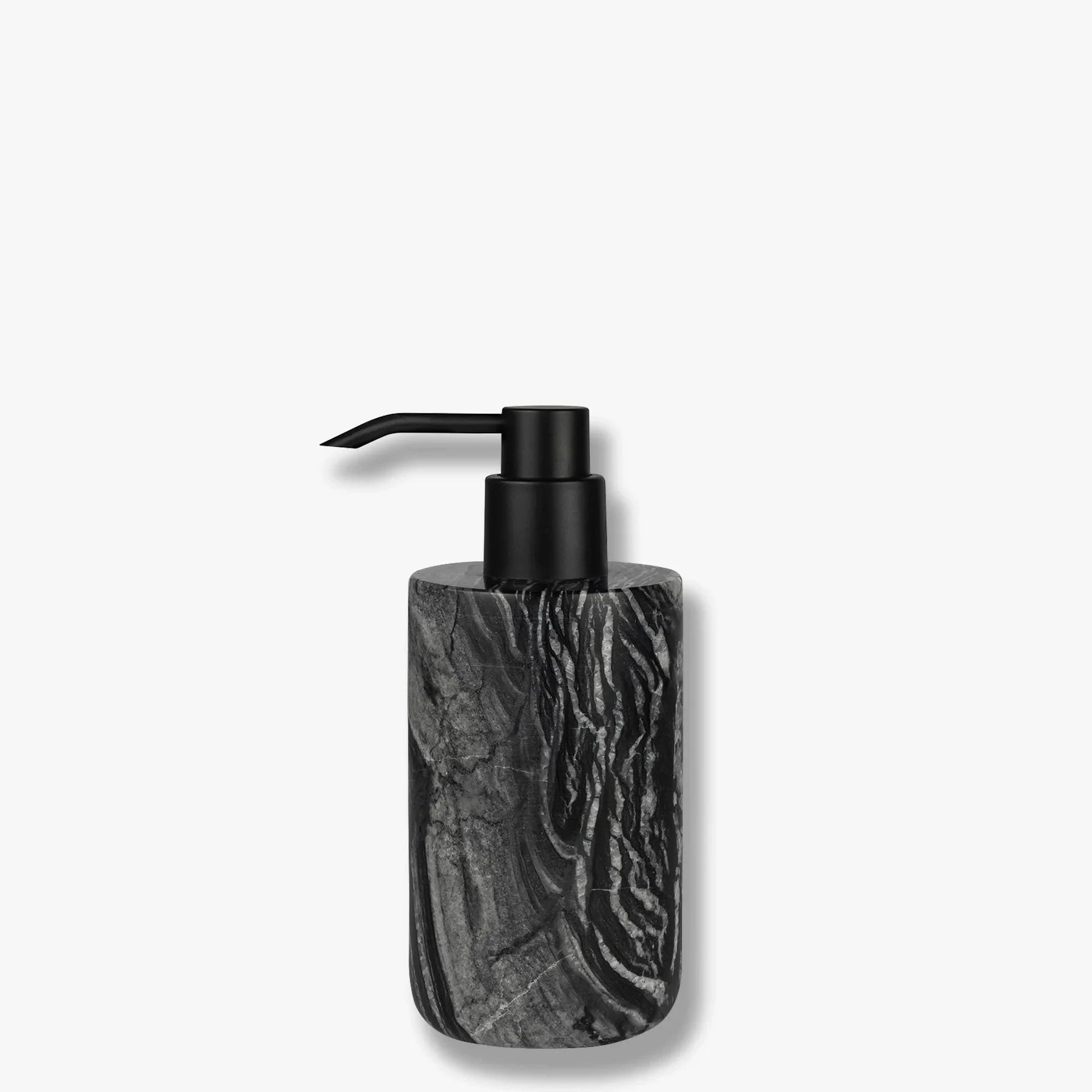 METTE DITMER Dispenser Dispenser Για Υγρό Σαπούνι Marble Tall - Μάρμαρο Μαύρο Γκρι - ABS Αντλία Μαύρη W7,5 x L7,5 x H17,5 cm METTE DITMER