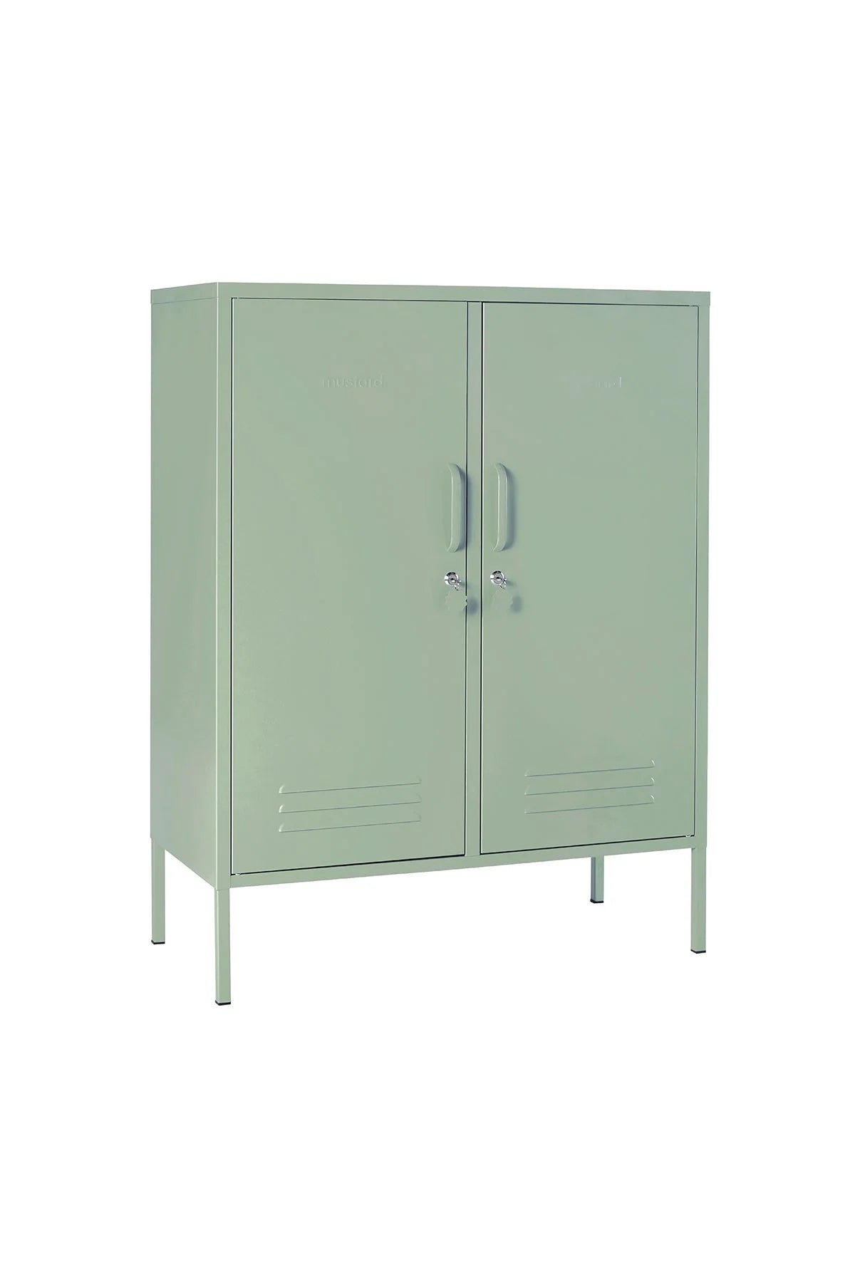 Mustard Ντουλάπι Μεταλλικό ντουλάπι Locker The Midi in Sage Χάλυβα Γαλάζιο H111xW85xD40cm Mustard
