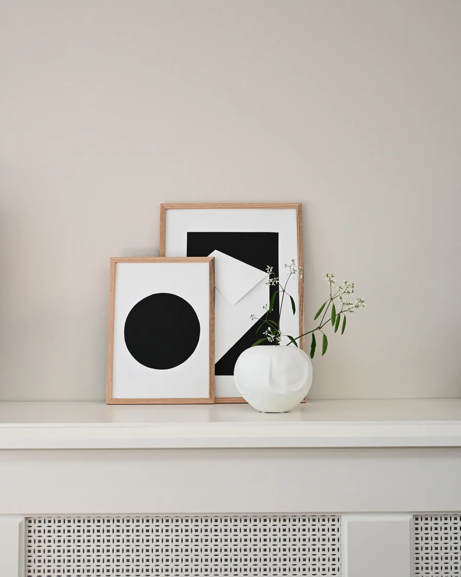 101 COPENHAGEN Βάζο Orimono Vase Mini Κεραμικό Διακοσμητικό Βάζο Άσπρο Η9.5x12x12cm 101 COPENHAGEN