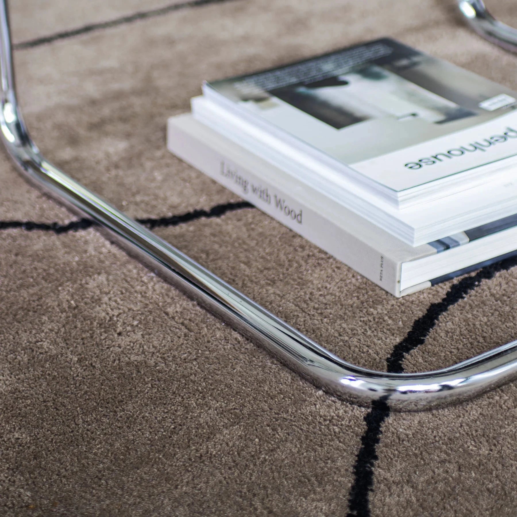 METTE DITMER Χαλί Χαλί Shadow XL - Ανοιχτό Καφέ 100% Βαμβάκι W140 x L200 cm METTE DITMER