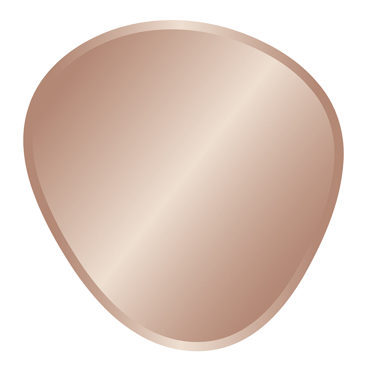 INCADO Καθρέφτης Καθρέφτης Τοίχου Γυαλί Ασύμμετρος Ροζ Χρυσό Η70xB 67,7cm INCADO