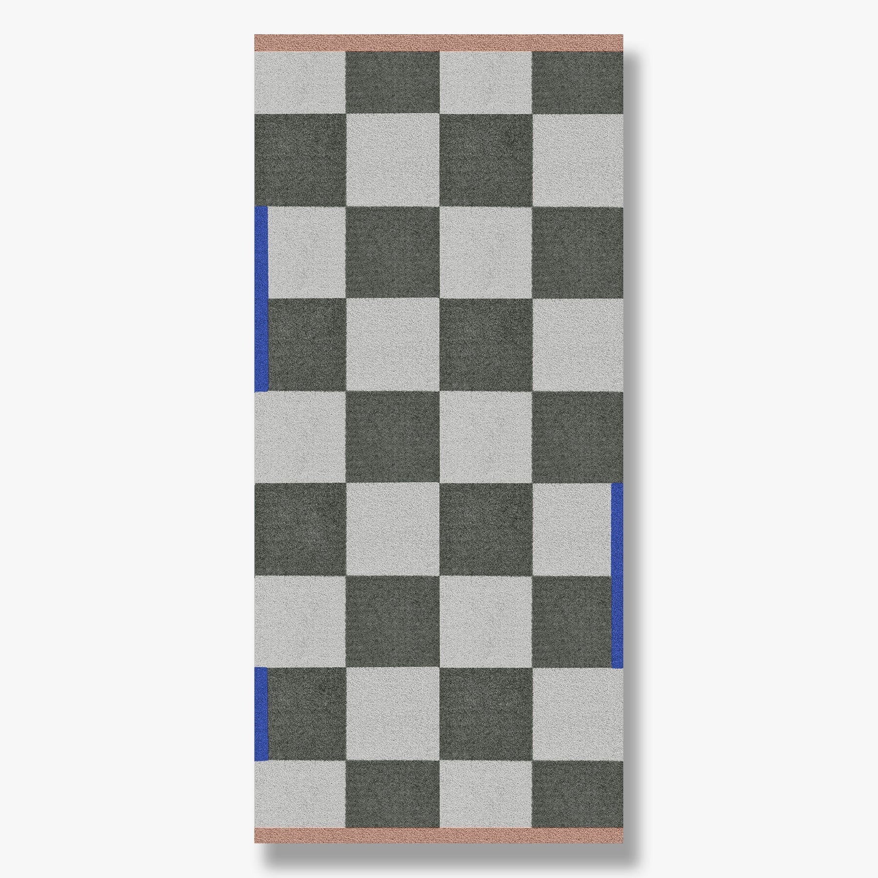 METTE DITMER Χαλί Χαλί Square L - Nylon Καρό Μοτίβο Σκούρο Πράσινο W70 x L150 cm METTE DITMER