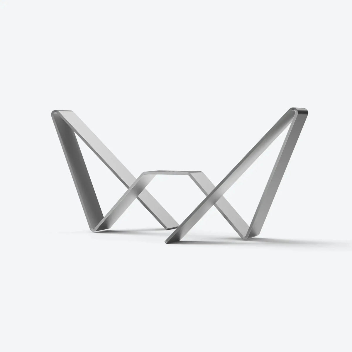 Βιβλιοστάτης 2.0 - Ατσάλινος Ασημί 37 x 21 x 15 cm HintsDeco