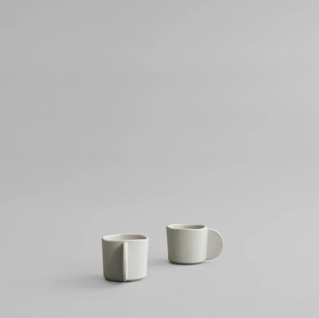 101 COPENHAGEN Cup Φλυτζάνια Του Καφέ Native Set Of 2 Άσπρο Birch Κεραμικό H7,5x11 cm 101 COPENHAGEN