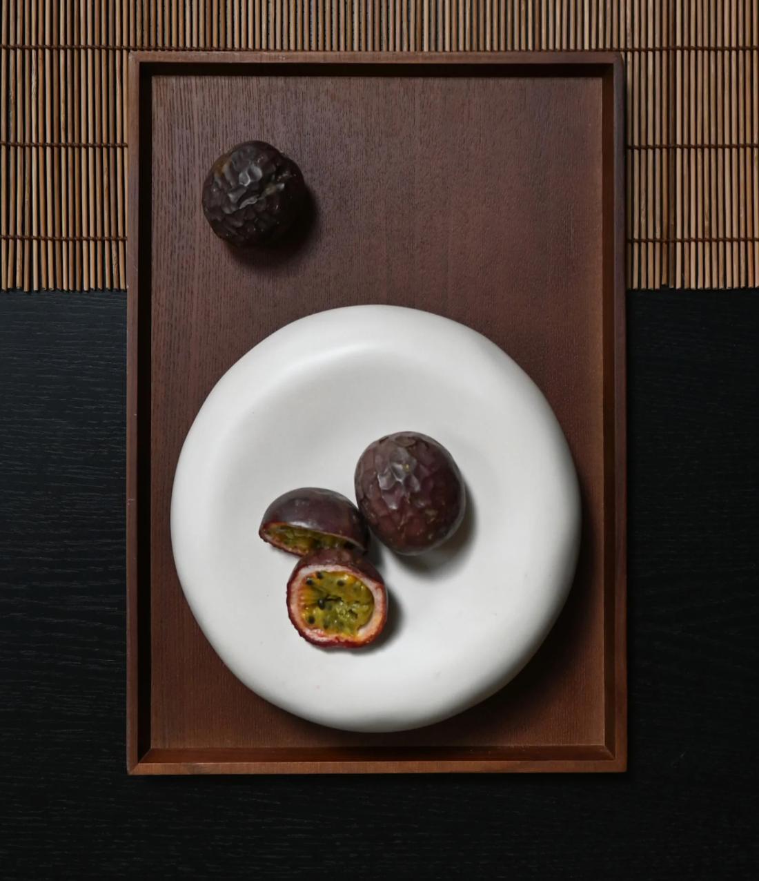 101 COPENHAGEN Διακοσμητικός Δίσκος Πιάτο Native Tray Fat Κεραμικό Άσπρο Birch H7cm x W20 cm x L20 cm 101 COPENHAGEN