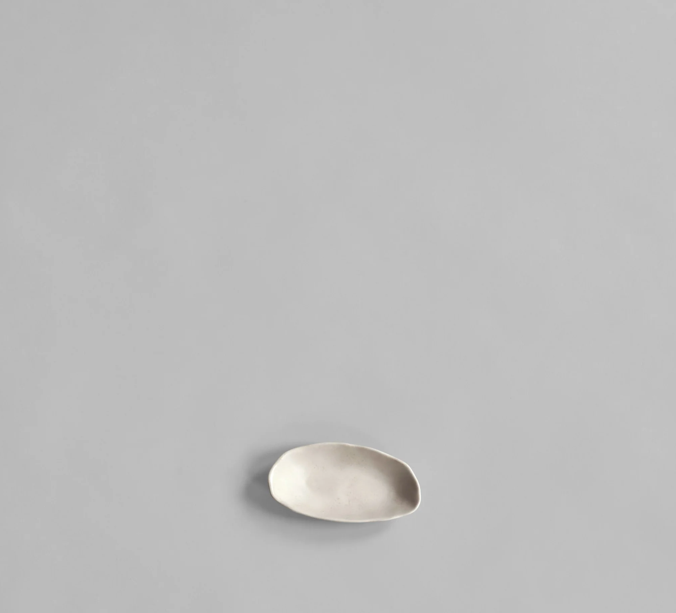 101 COPENHAGEN Διακοσμητικός Δίσκος Πιατέλα Native Oval Tray, Petit Set Of 2 Stoneware Άσπρο Birch L15/ W8/H3 cm 101 COPENHAGEN