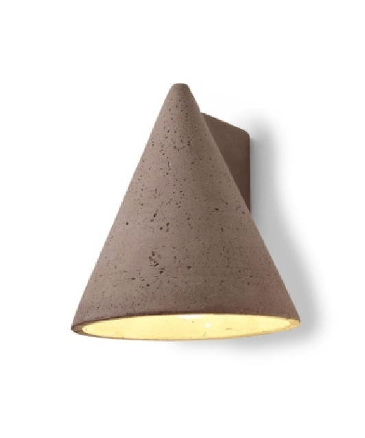 Επιτοίχιο Φωτιστικό °1 DARK RED PRIMARY SHAPE L RED BROWN Concrete 15 W 15 H 16 CM SERAX