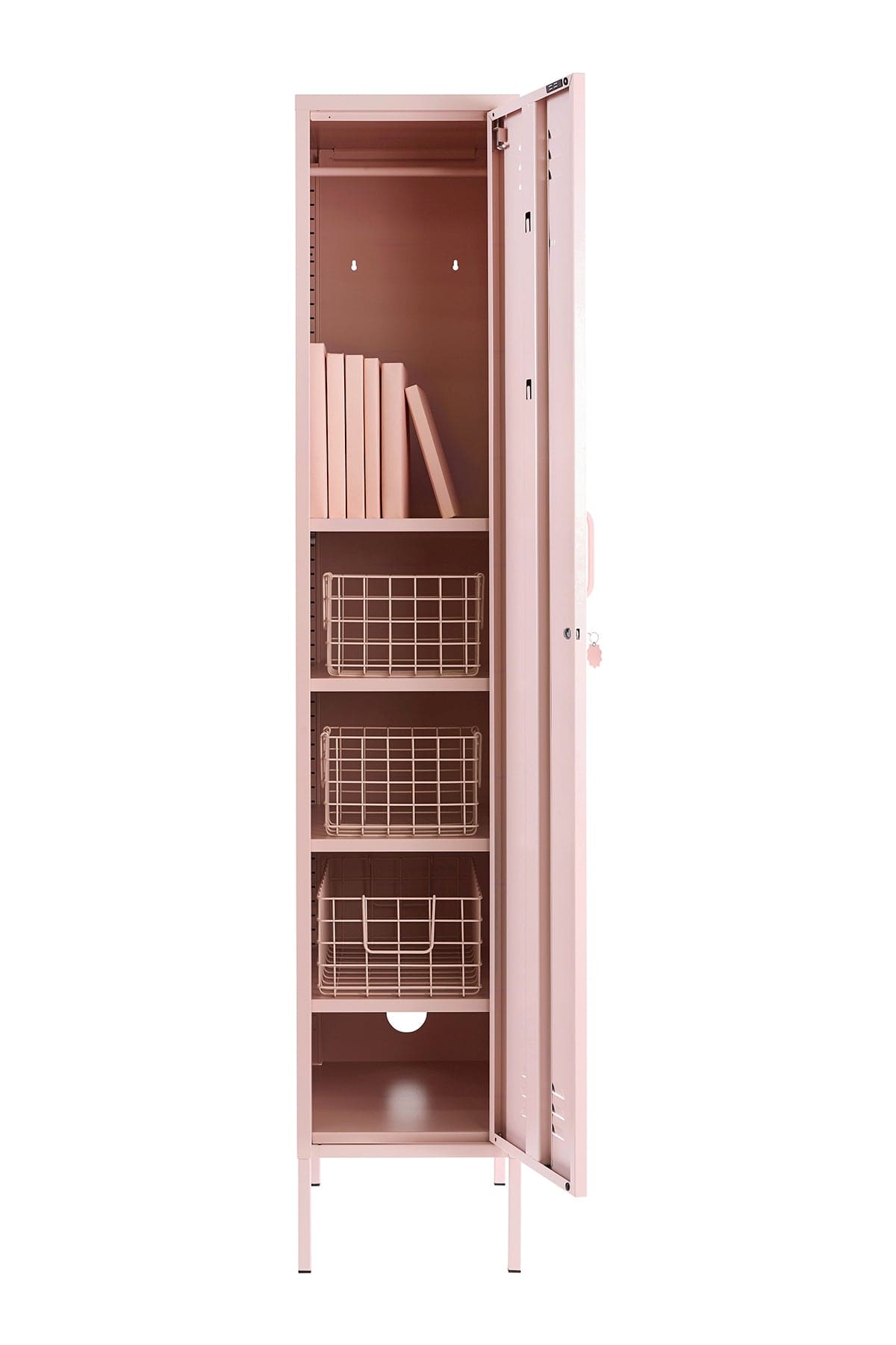 HINTSDECO Mεταλλικό ντουλάπι Skinny in Blush από χάλυβα H157cmxW27.5cmxD43.5cm