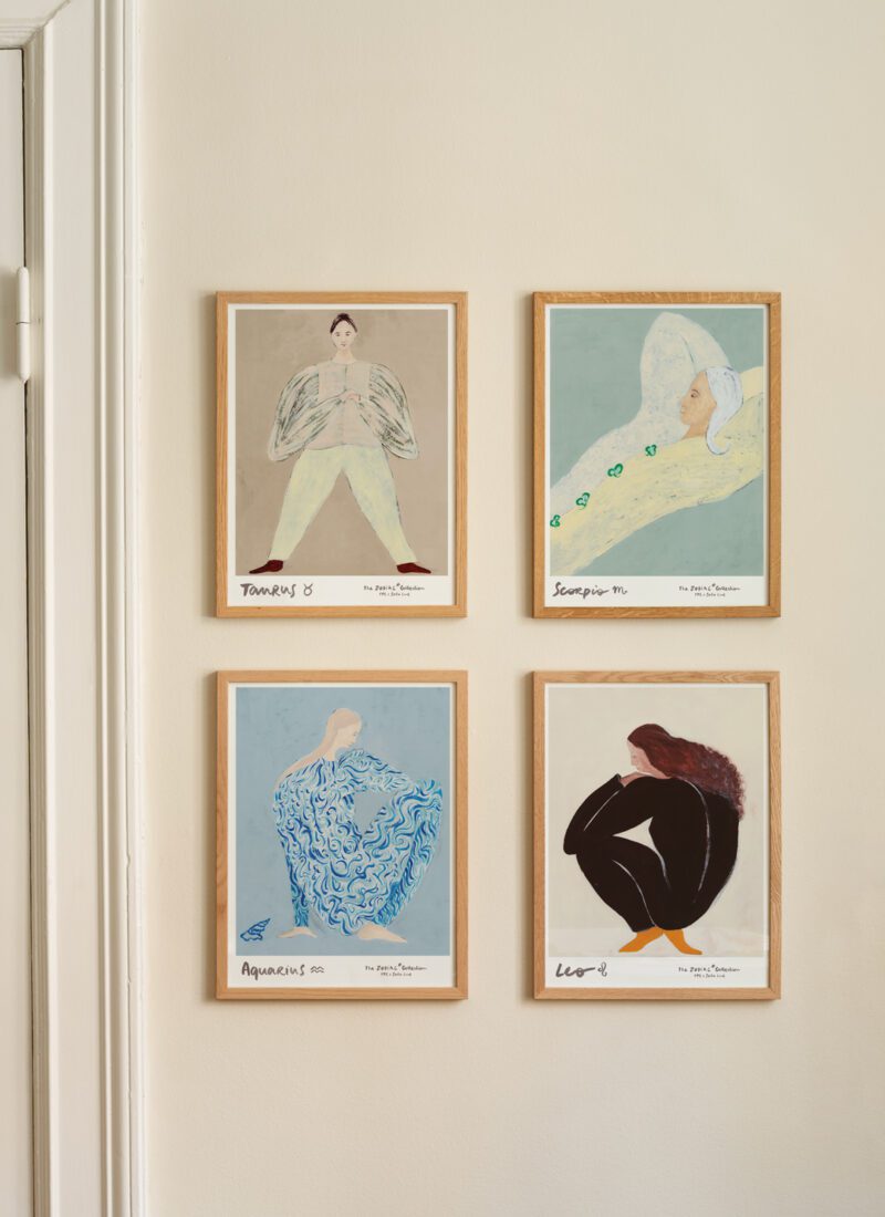 THE POSTER CLUB Poster Πόστερ Aquarius - Γαλάζιο 50 x 70 cm THE POSTER CLUB