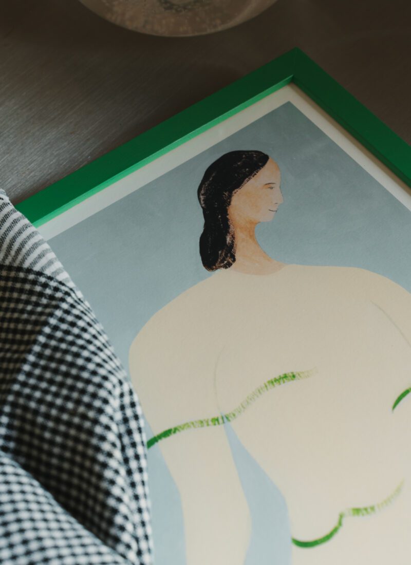 THE POSTER CLUB Poster Πόστερ Pisces - Μπεζ Γαλάζιο Πράσινο 50 x 70 cm THE POSTER CLUB