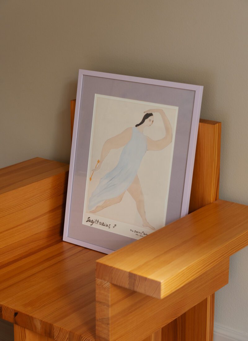 THE POSTER CLUB Poster Πόστερ Sagittarius - Μπεζ Γαλάζιο 50 x 70 cm THE POSTER CLUB