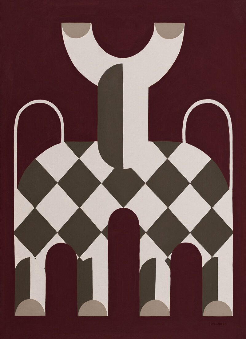 THE POSTER CLUB Poster Πόστερ Looking At You - Σκούρο Κόκκινο 50 x 70 cm THE POSTER CLUB