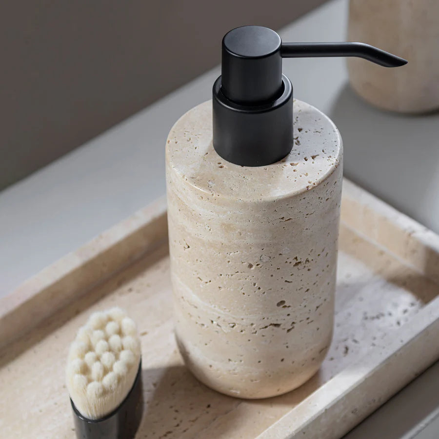 Dispenser Linen TRAVERTINE  – Ø7,5 cm METTE DITMER