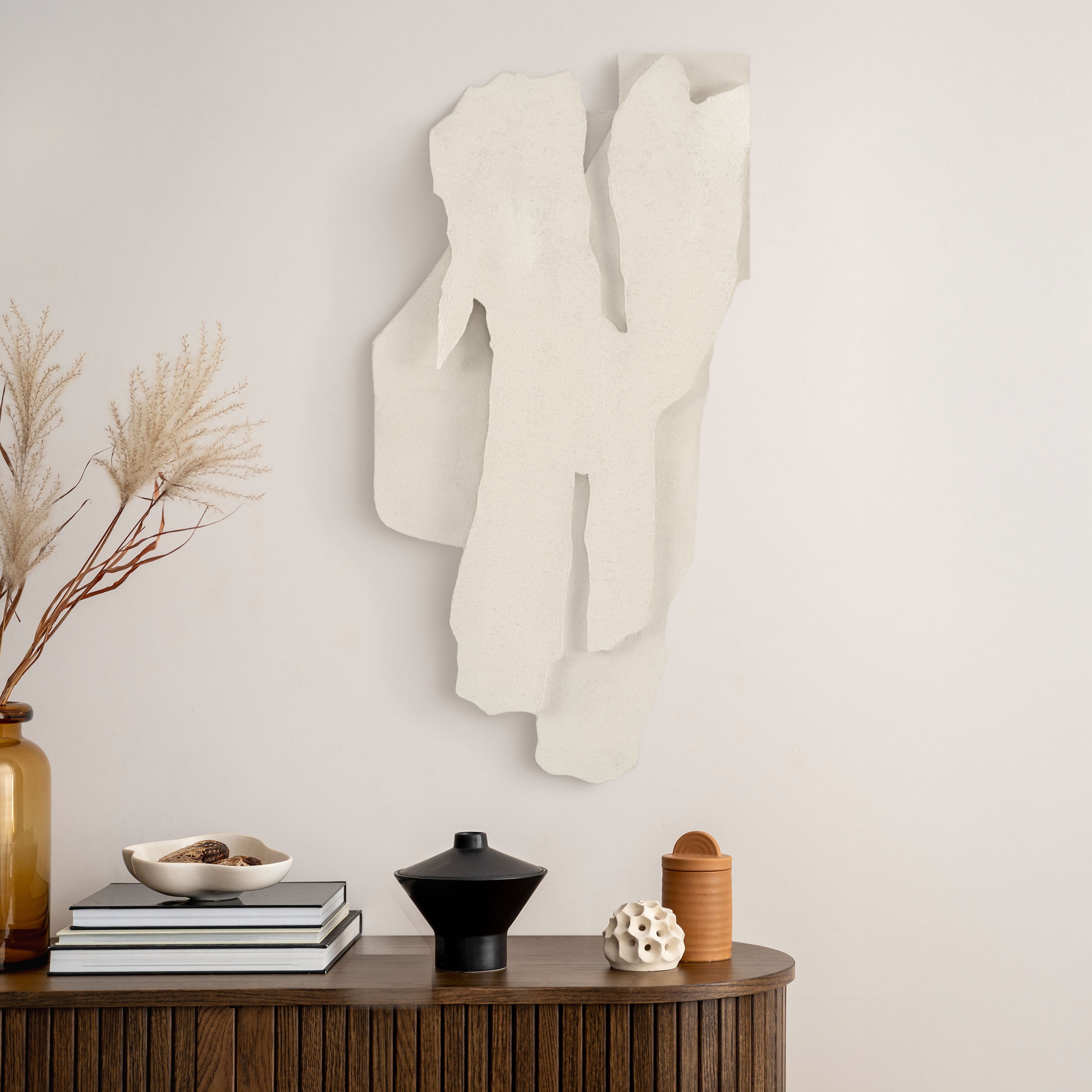 Έργο Τέχνης Stillness Unika - Μπεζ Τσόχα W43 x H83 cm MALERIFABRIKKEN