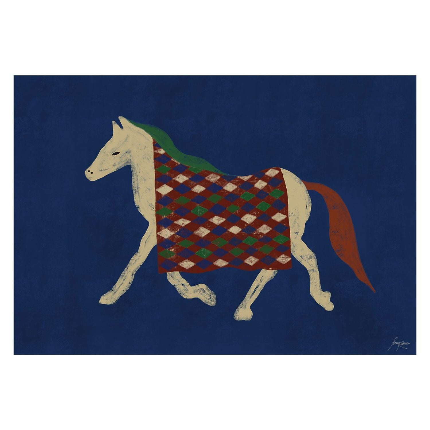 THE POSTER CLUB Poster Πόστερ Horse Stories - Μπλε 30 x 40 cm THE POSTER CLUB