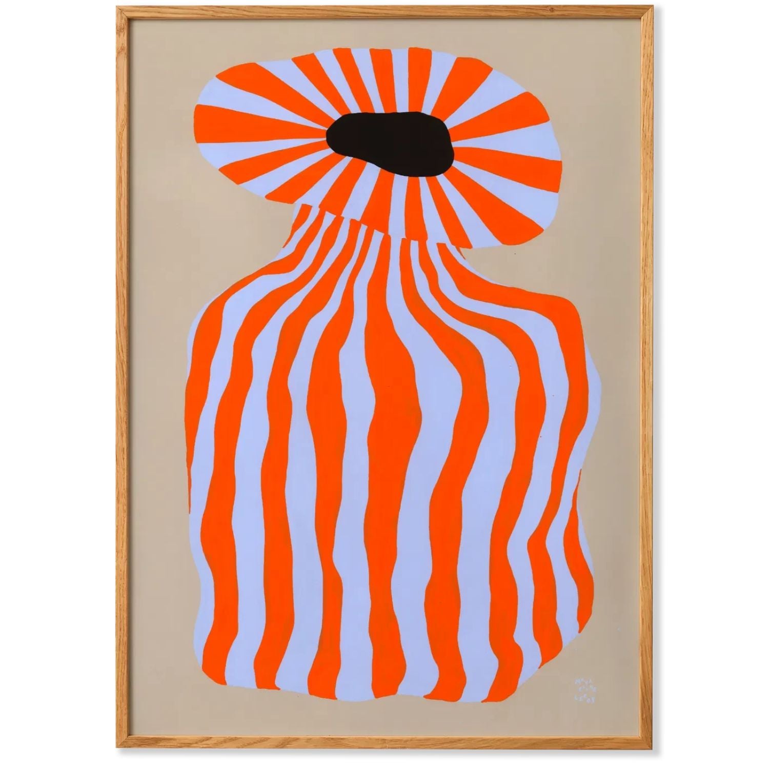PAPER COLLECTIVE Poster Πόστερ Doodle Of A Doodle 01 - Πορτοκαλί Γαλάζιο 30 x 40 PAPER COLLECTIVE