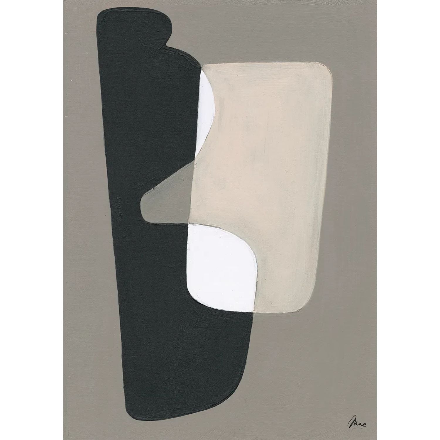 PAPER COLLECTIVE Poster Πόστερ Closeness - Μαύρο Γκρι 50 x 70 PAPER COLLECTIVE