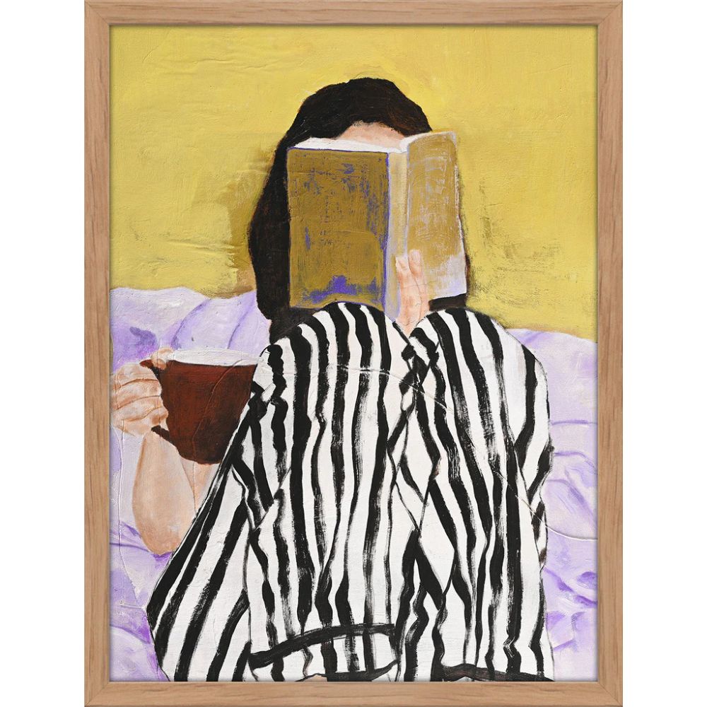 Πόστερ Τοίχου Reading Με Δρύινη Κορνίζα W30 x H40 cm MALERIFABRIKKEN
