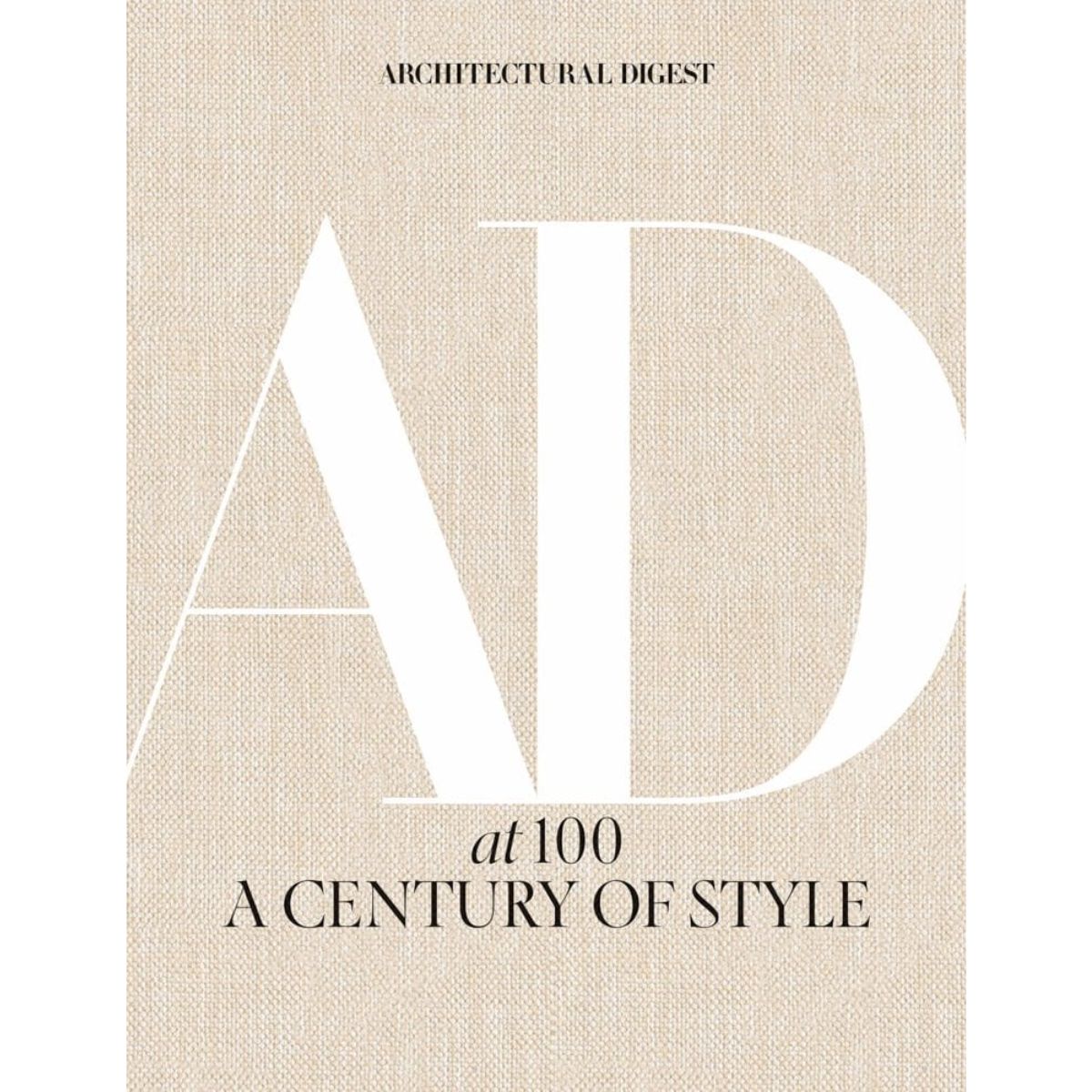Hintsdeco Books Βιβλίο Τέχνης Βιβλίο Τέχνης Architectural Digest at 100: A Century of Style Μπεζ Λινό 27×4,0×34 cm Hintsdeco