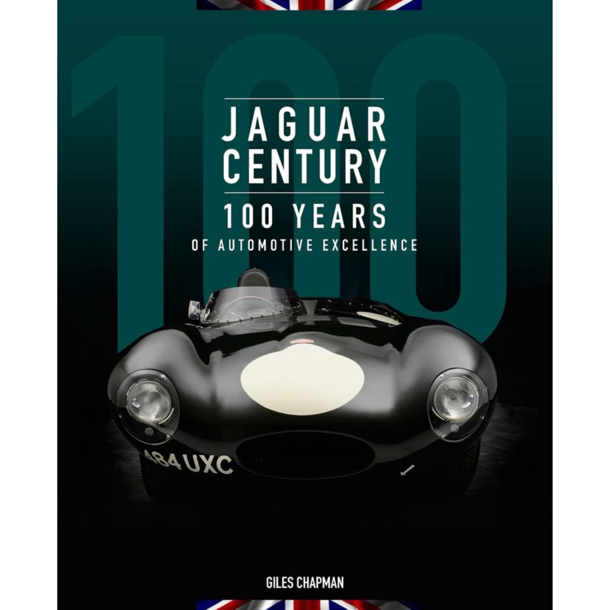 Hintsdeco Books Βιβλίο Τέχνης Βιβλίο Τέχνης Jaguar Century: 100 Years of Automotive Excellence Μαύρο/Πετρολ 26×3,3×32 cm Hintsdeco