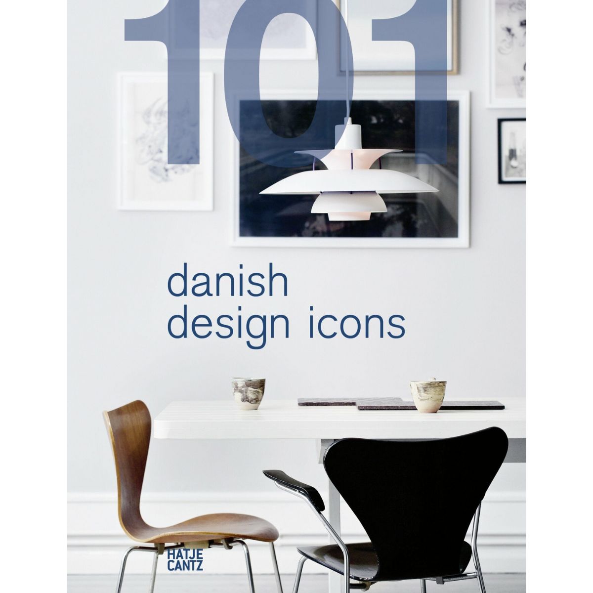 Hintsdeco Books Βιβλίο Τέχνης Βιβλίο Τέχνης 101 Danish Design Icons Μπλε/Άσπρο 20,5×3×26,5 cm Hintsdeco