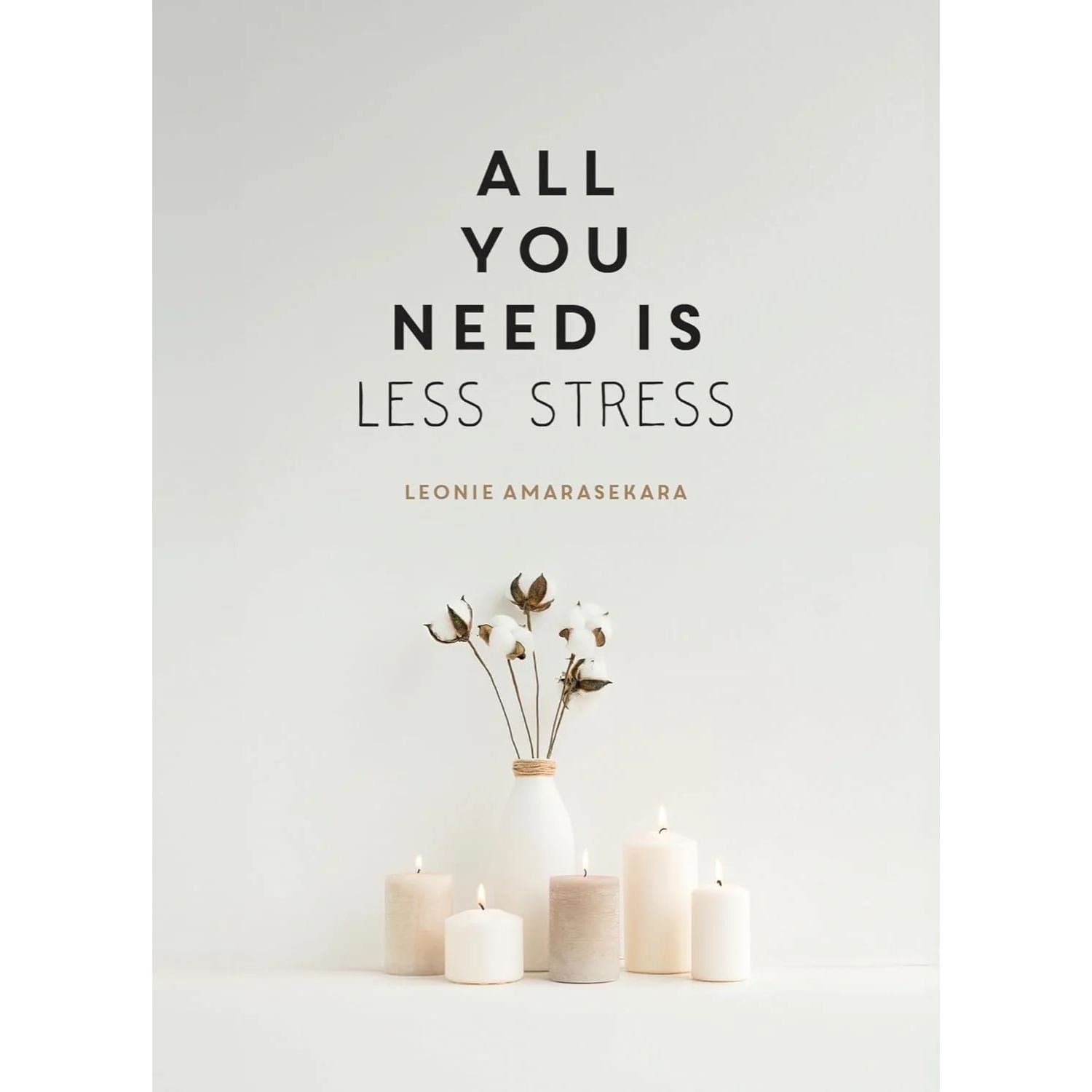 Βιβλίο Τέχνης All You Need is Less Stress Μαύρο 25×2,5×28,5 cm, Hintsdeco