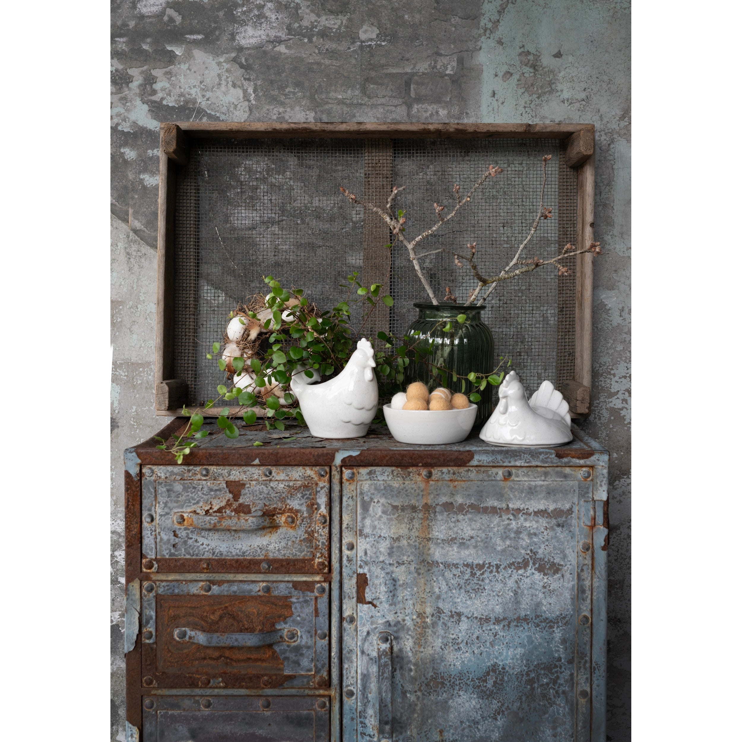 Κασπώ HEA Hen - Πορσελάνη Off White Ø8,5 x 17 x 11 x 15 cm HintsDeco