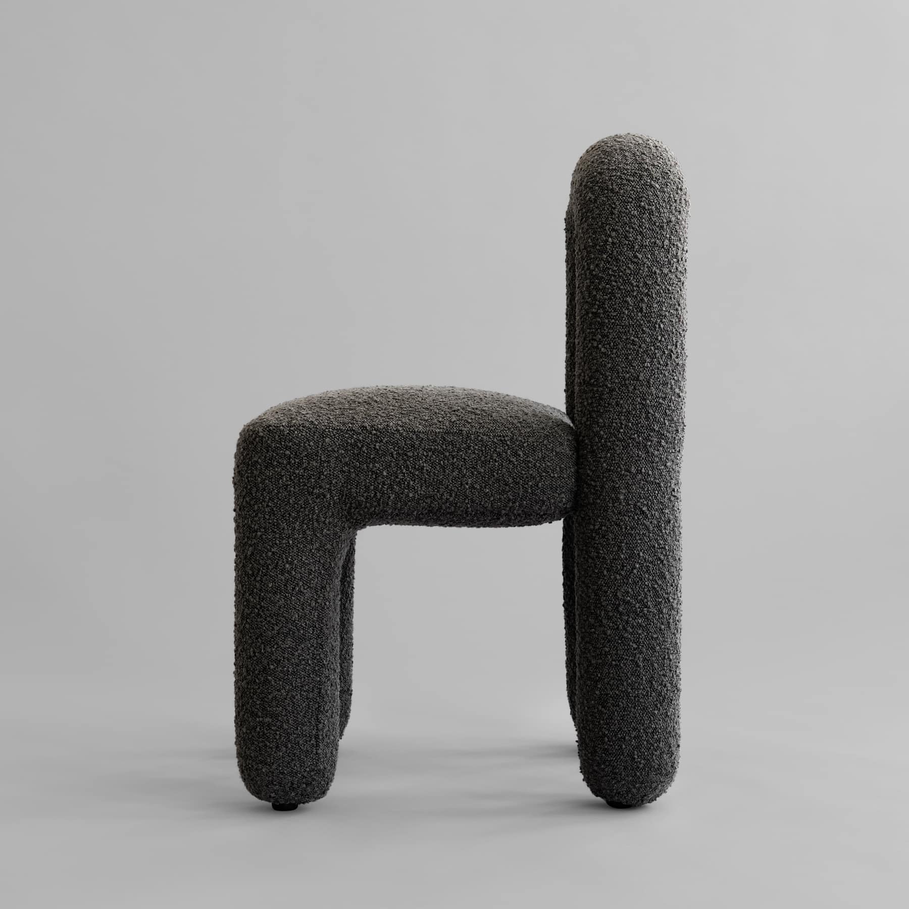 101 COPENHAGEN Καρεκλα Καρέκλα Τραπεζαρίας Daiku Μπουκλέ Deep Taupe L46xW53xH82 CM 101 COPENHAGEN