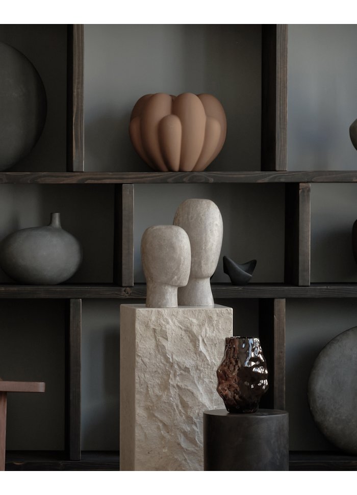 Διακοσμητικό Γλυπτό Head Sculpture, Mini - Silver Travertine Η25xL14xW16cm 101 COPENHAGEN