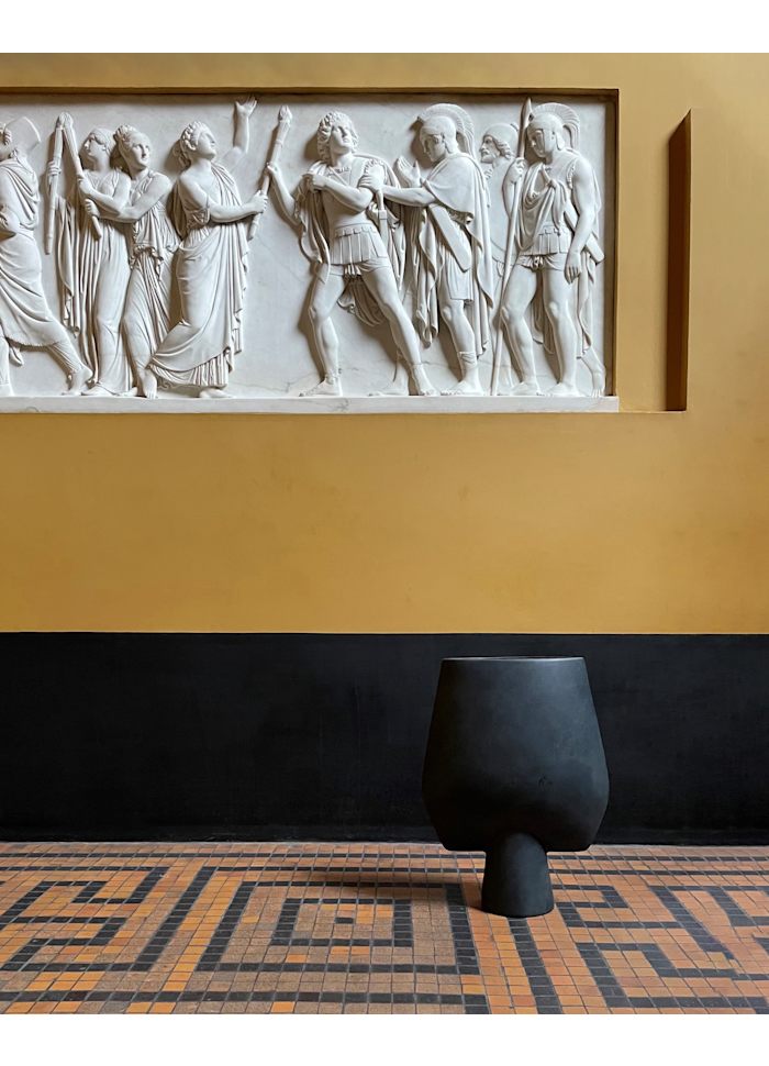 Βάζο Sphere Square Hexa Κεραμικό, Μαύρο Η60x 18 x 48cm, 101 COPENHAGEN