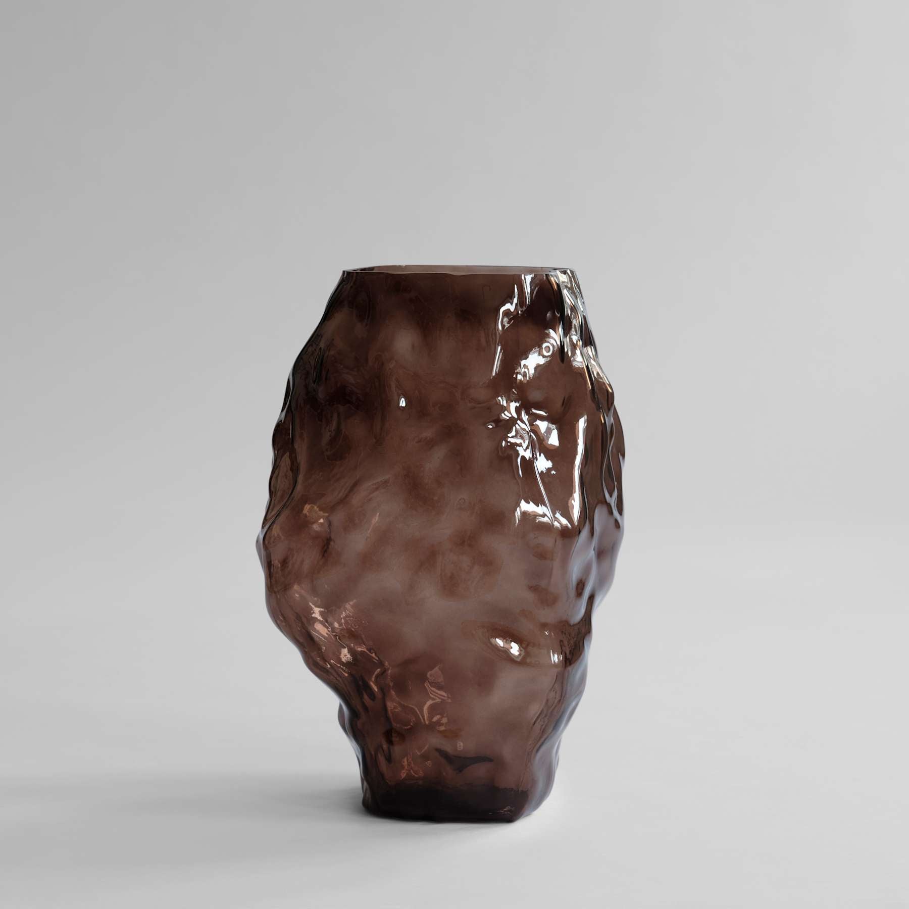 101 COPENHAGEN ΒΑΖΟ Βάζο Katachi Big / Γυάλινο / Smoked Forest L33.5 / W33.5 / H50 CM 101 COPENHAGEN