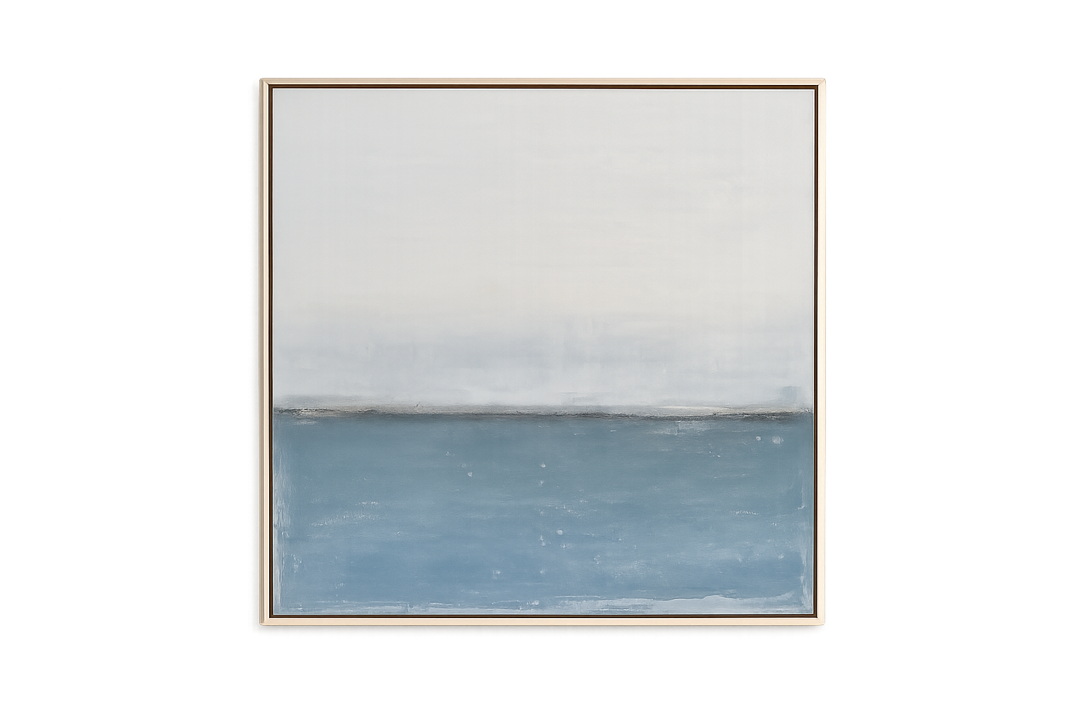 αφικής σε καμβά με ξύλινη Κορνίζα, FOG, Acrylic with Oil Pastel (90x90)Hintsdeco
