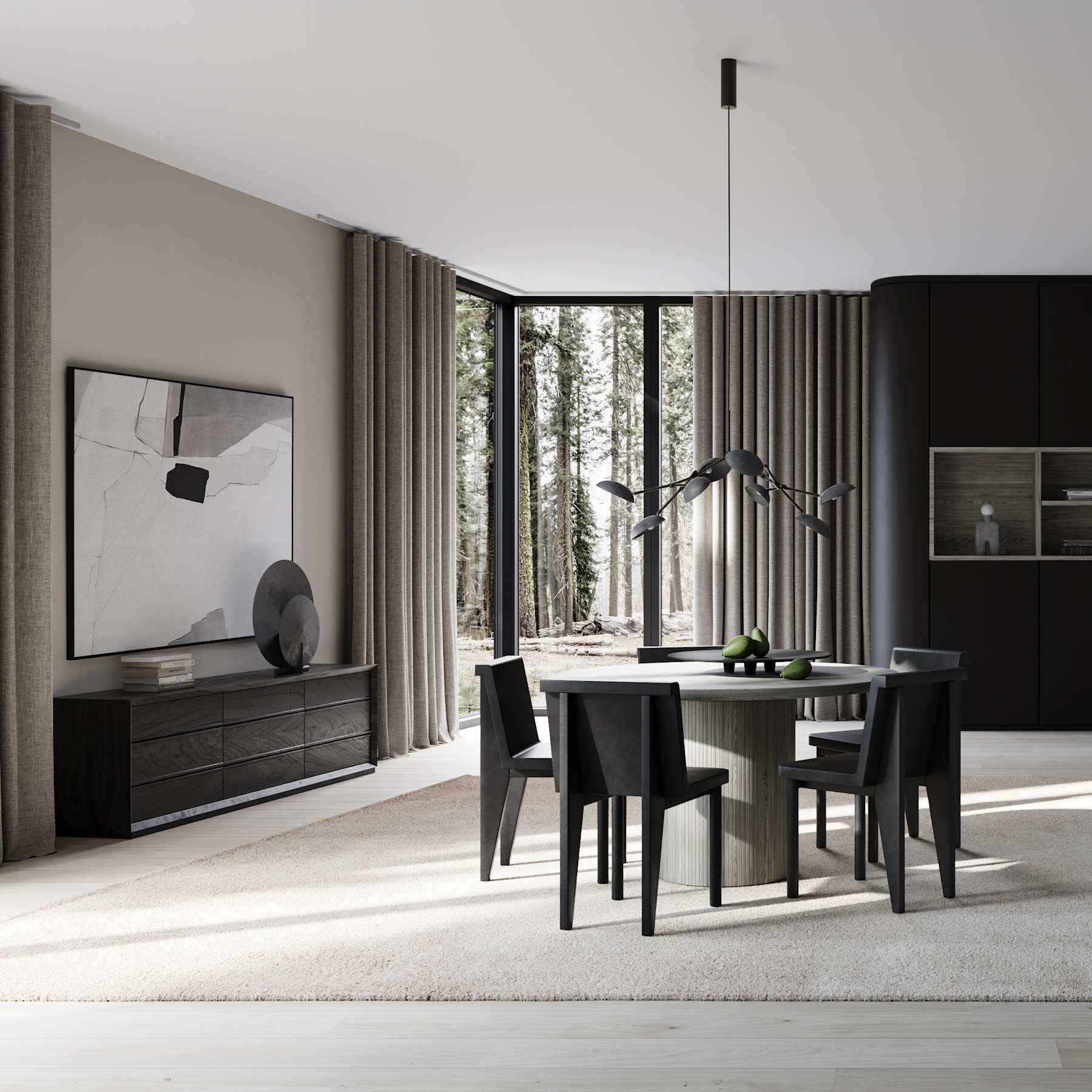 Φωτιστικό Οροφής Drop Chandelier Mini - Οξειδωμένο Αλουμίνιο Σίδερο L111 x W78,5 x H54 cm 101 COPENHAGEN