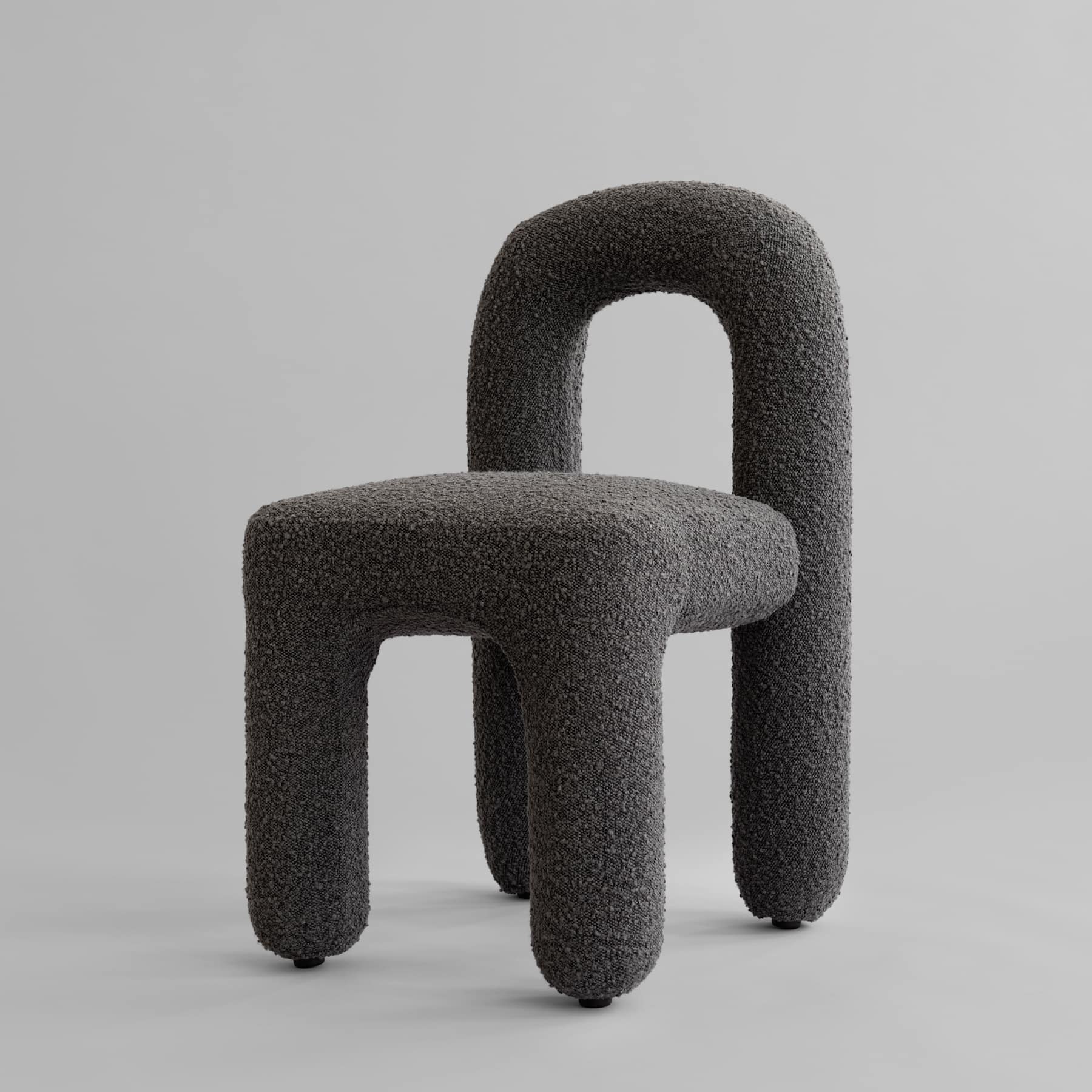 101 COPENHAGEN Καρεκλα Καρέκλα Τραπεζαρίας Daiku Μπουκλέ Deep Taupe L46xW53xH82 CM 101 COPENHAGEN